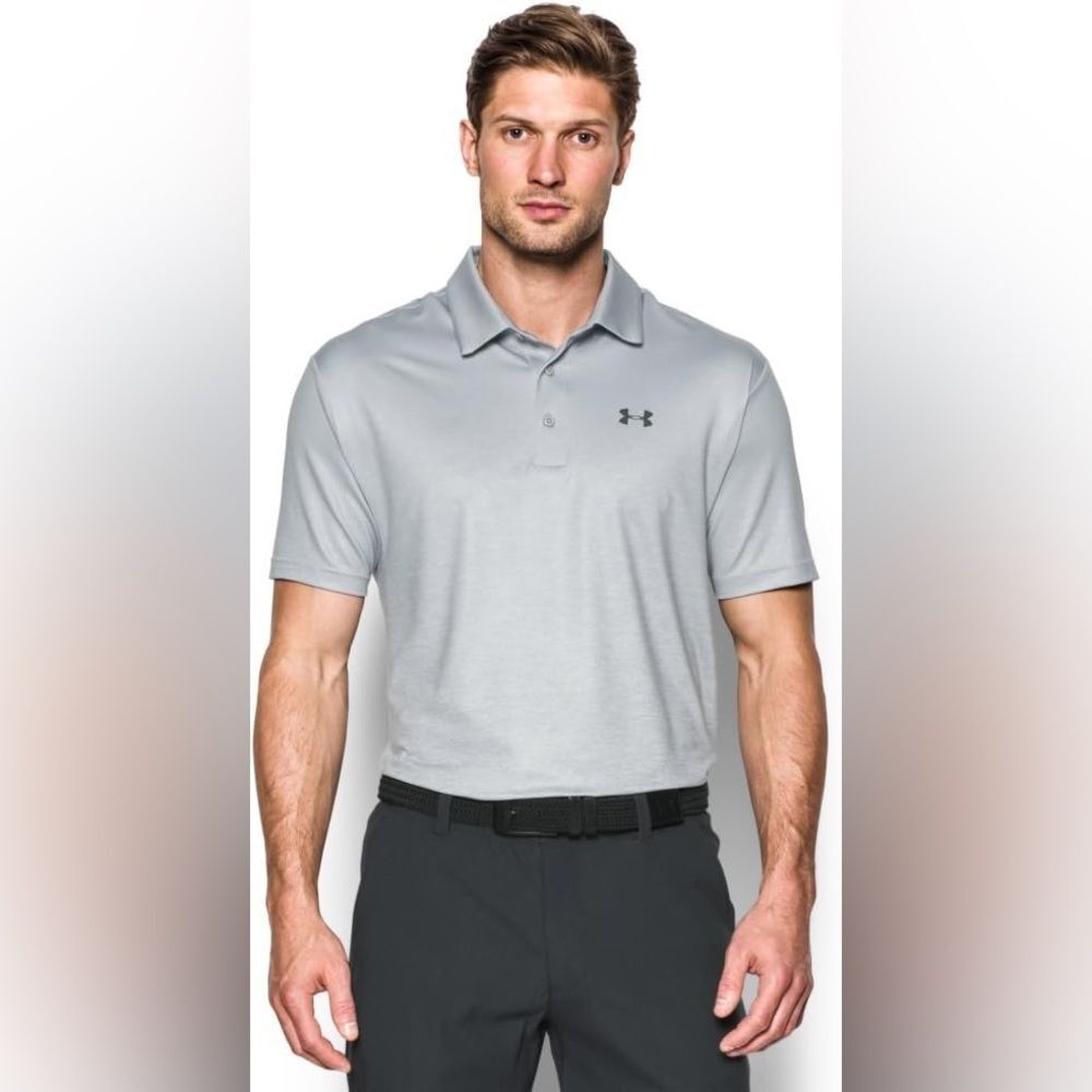 Under Armour Men's UA Playoff Polo Gray Sz Small